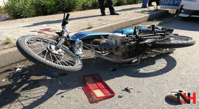 Manisa’da motosiklet kamyonete çarptı: 2 yaralı