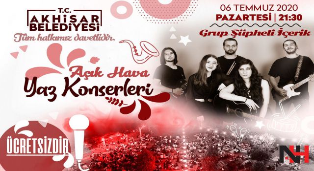 Akhisar 'Açık Hava Yaz Konserleri' başlıyor