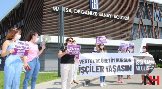 Manisa’da Vestel protestosu