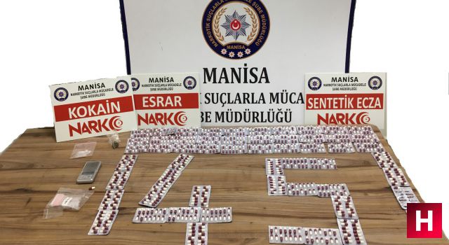 Manisa'da çok sayıda hap, kokain ve esrar yakalandı