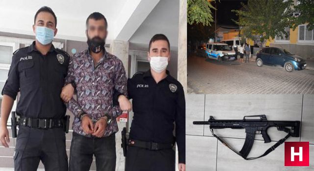 Manisa'da eşiyle tartışıp rastgele ateş açtı, 2'si çocuk 3 kişi yaralandı