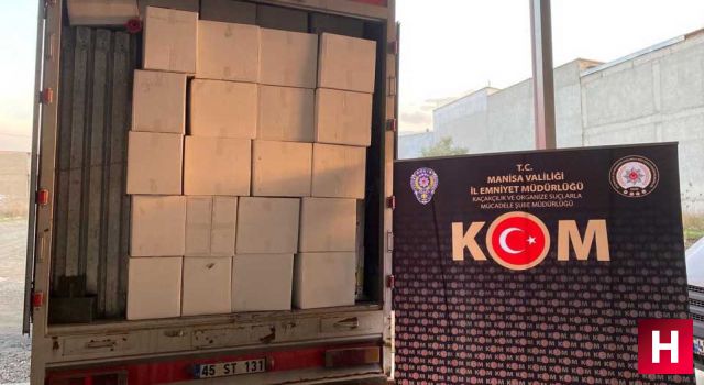 Manisa'da ele geçirildi tam 6 milyon 400 bin paket