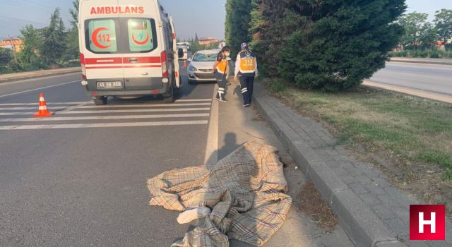 Manisa'da feci kaza bisikletli sürücü yaşamını yitirdi