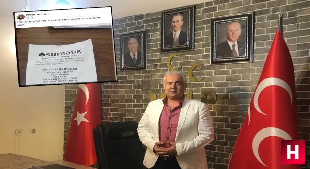 Yüksek su faturaları sonunda MHP'lileri de kızdırdı ilçe yöneticisi MASKİ'ye ağır sözlerle yüklendi