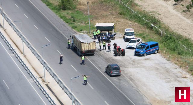 Manisa'da sürücülere havadan ceza yağdı