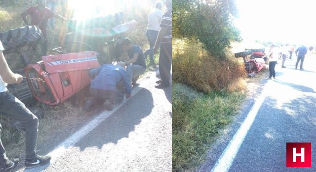 Saruhanlı'da traktörün altında kalan genç hayatını kaybetti