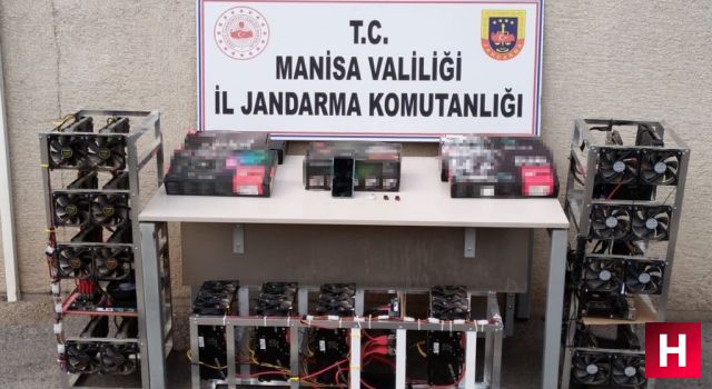 Manisa'da yasadışı kripto para baskını