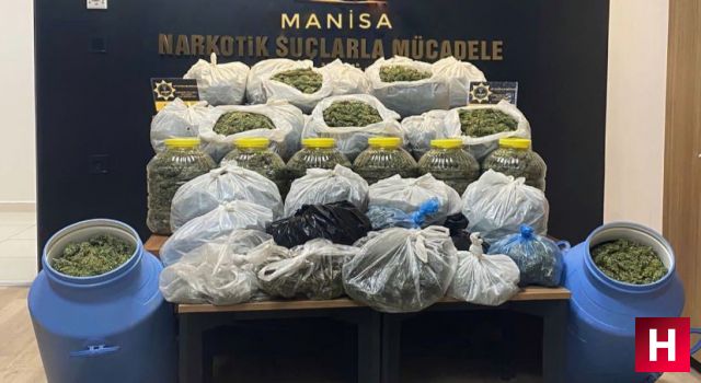 Manisa polisi ele geçirdi tam 72 kilo