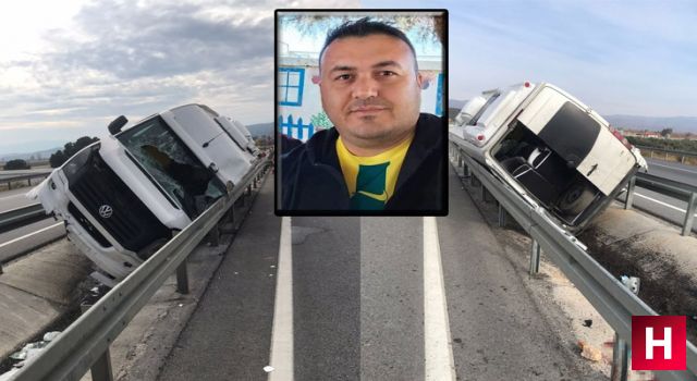 Taraftarları taşıyan minibüs Manisa'da kaza yaptı 1 ölü, 9 yaralı