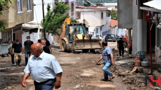 Sel sularının vurduğu mahalleden yeni görüntüler