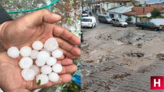 İlçelerde dolu ve sel felaketi