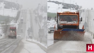 Kula'da ekiplerin yoğun kar mesaisi sürüyor