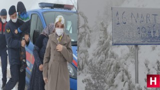 Manisa'nın yüksek ilçelerinde kar çilesi