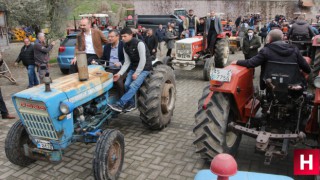 Manisa’da çiftçilerden traktörlü eylem