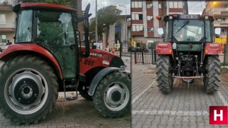 Denizli'de çalınan traktör Manisa'da bulundu