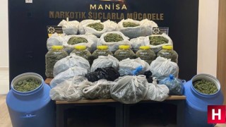 Manisa polisi ele geçirdi tam 72 kilo