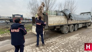 Manisa'dan yola çıkan tırlar İzmit'i karıştırdı olaya AFAD el koydu